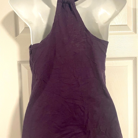 Purple vintage Y2K boho tank top with rhinestones size Small - Picture 2 of 3